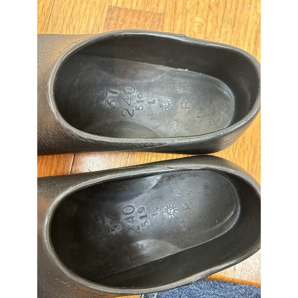 Birkenstock Womens Profi Birki Black Round Toe Slip-On Casual Clog Size Eu 37 - Picture 3 of 5